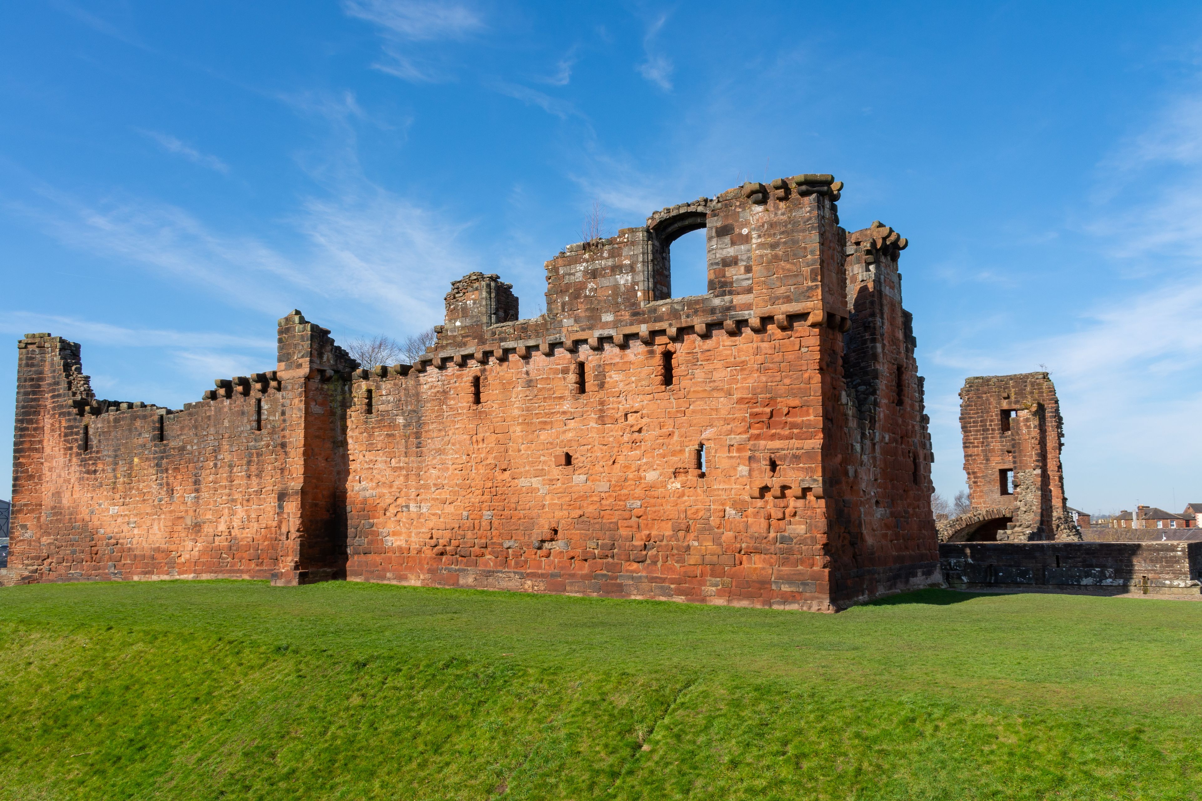 penrith castle with blue sky